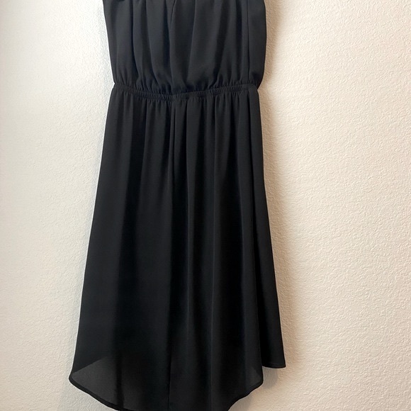 Express High Low Strapless Dress Black Small - Picture 3 of 15